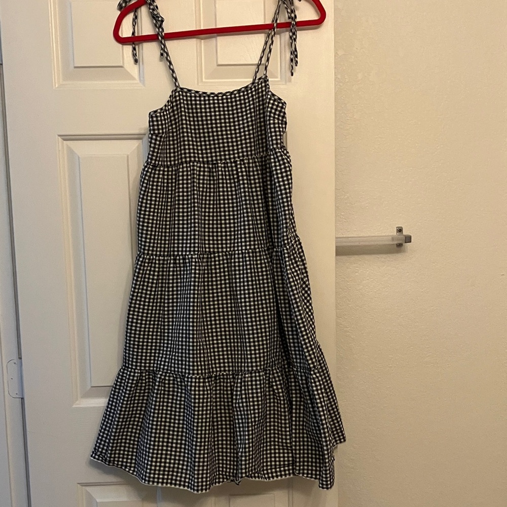 Black and White Checkered Dress